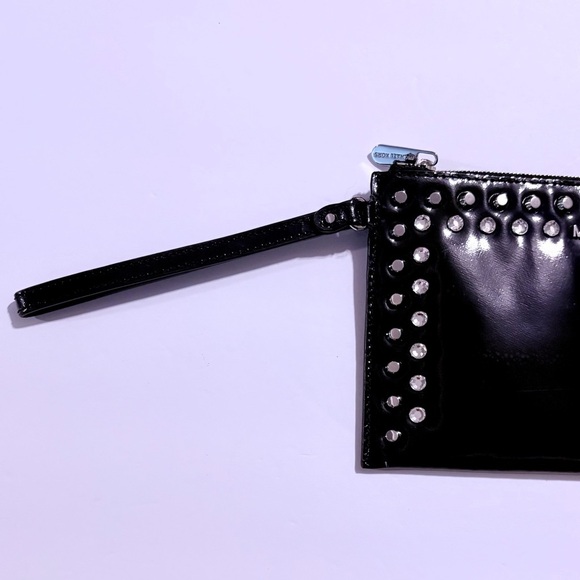 Michael Kors Black Clutch with Silver Studs and Rhinestone Accents - Picture 2 of 13